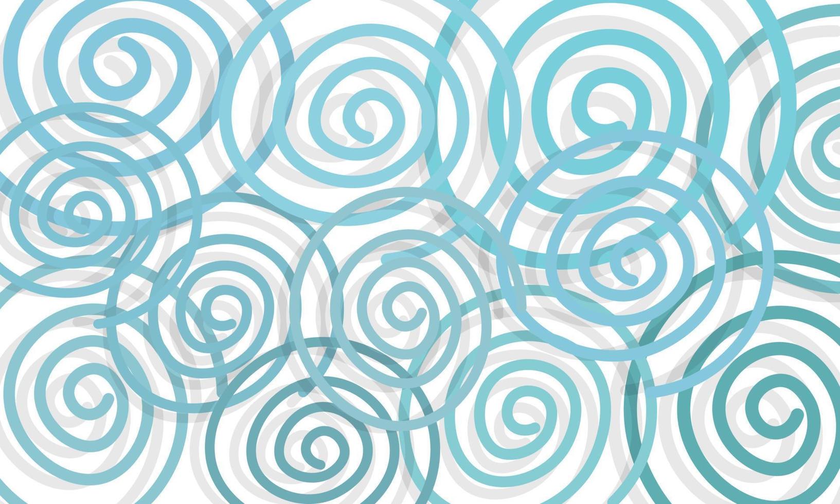 ilustración abstracta con líneas irónicas azules sobre fondo blanco. vector