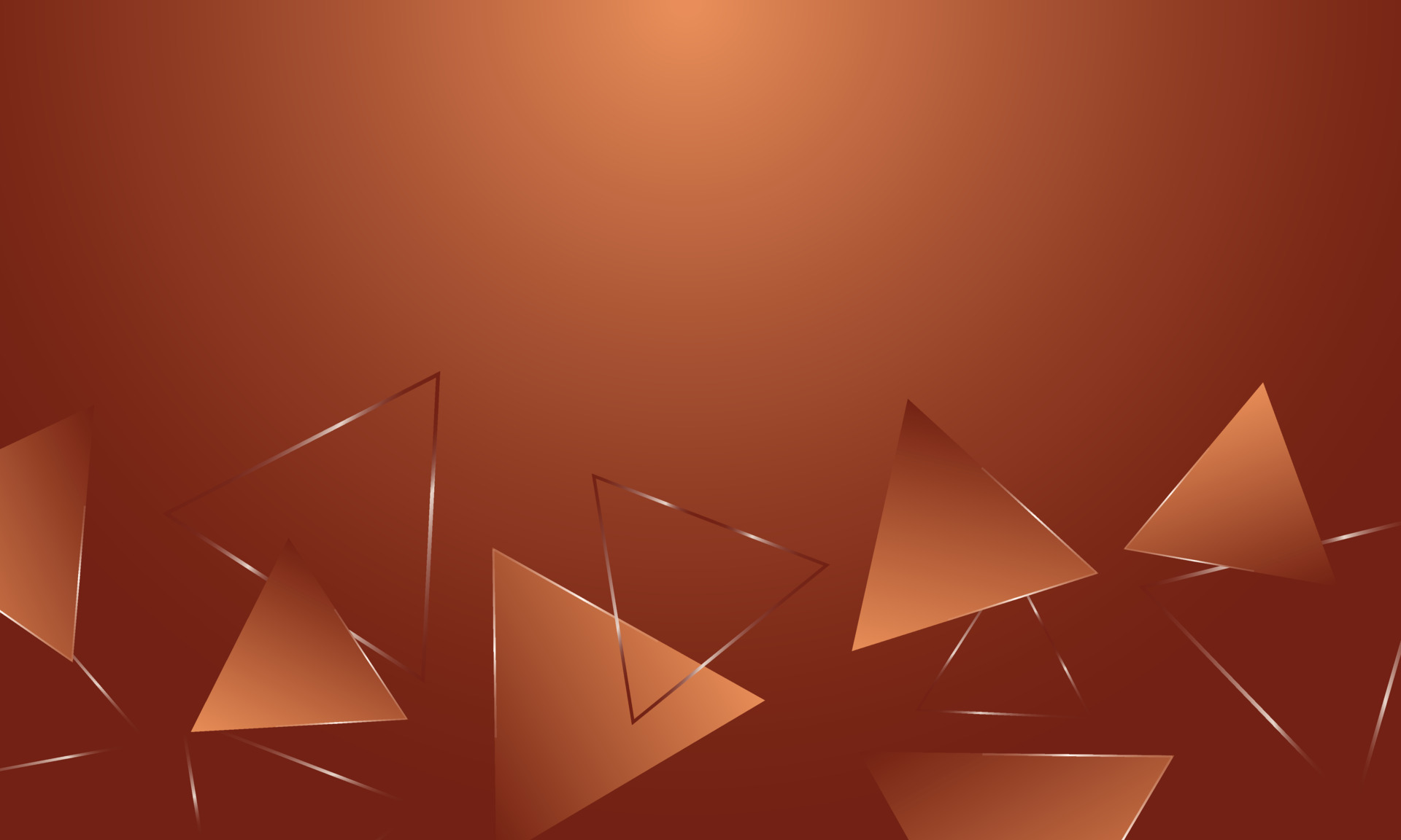 Abstract bronze triangle geometric background. 8411169 Vector Art at