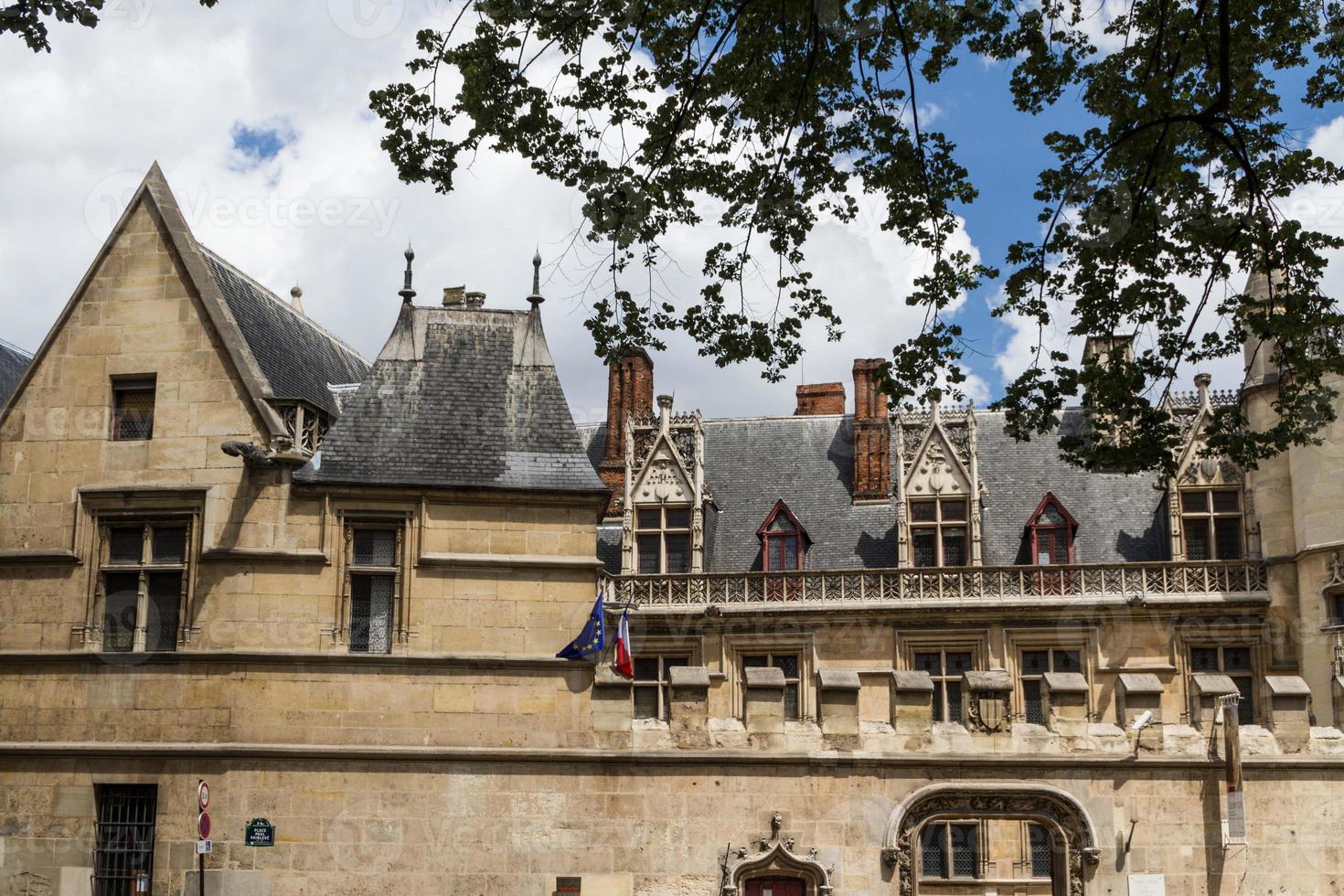 Historic building in Paris France photo