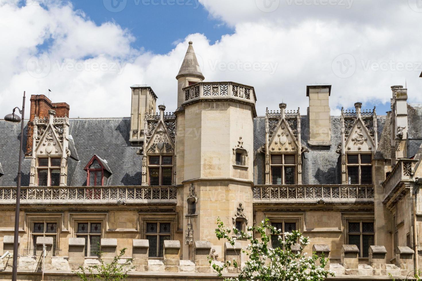 Historic building in Paris France photo