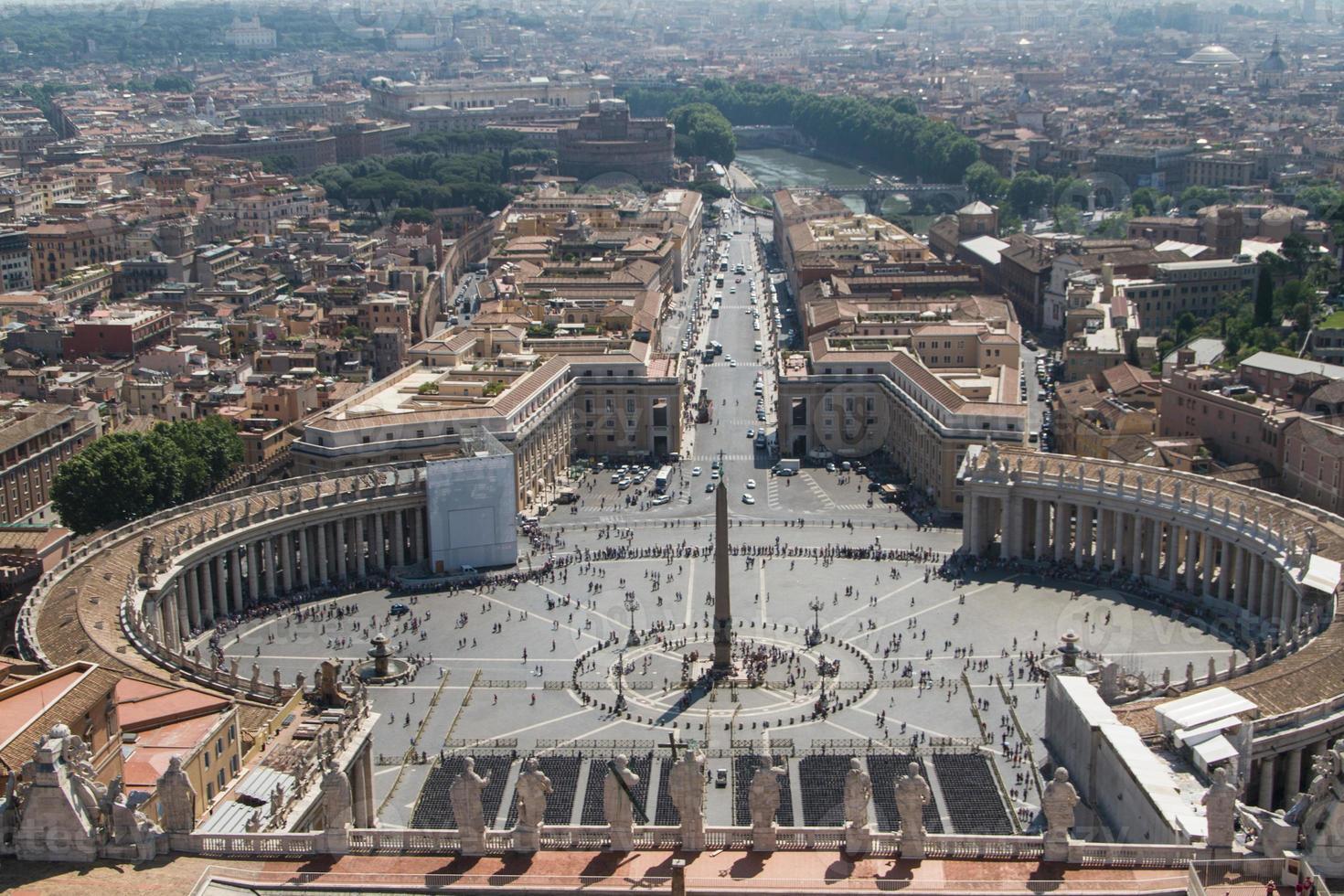 St. Peter's Square from Rome in Vatican State photo
