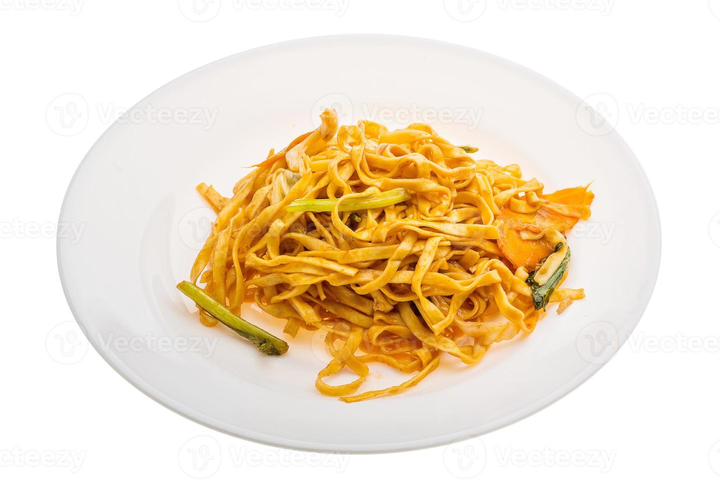 Fried noodles with vegetables photo