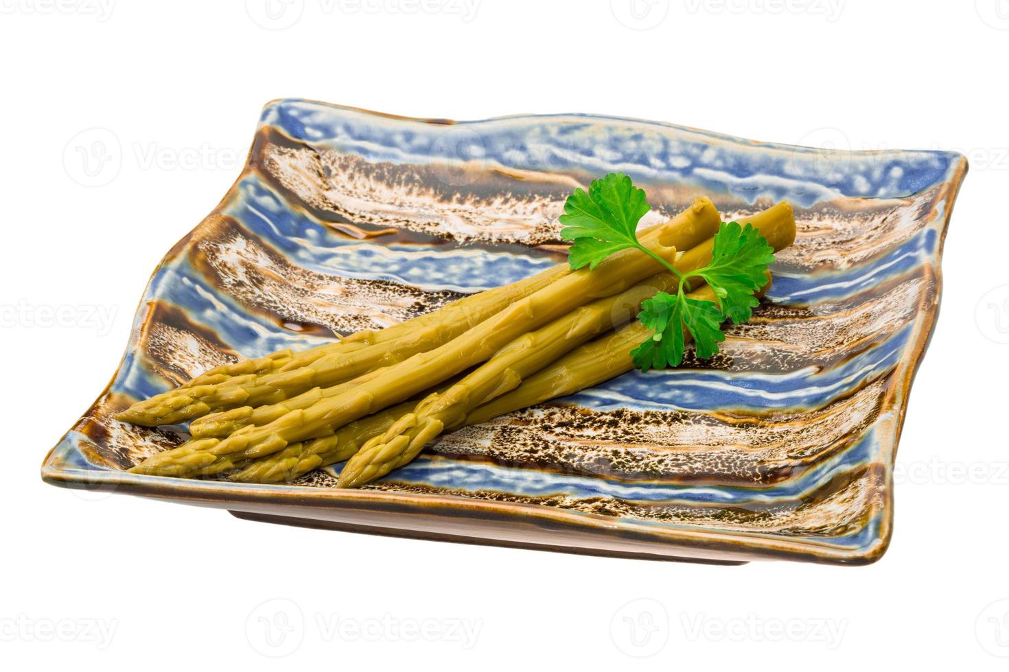 Asparagus on white photo