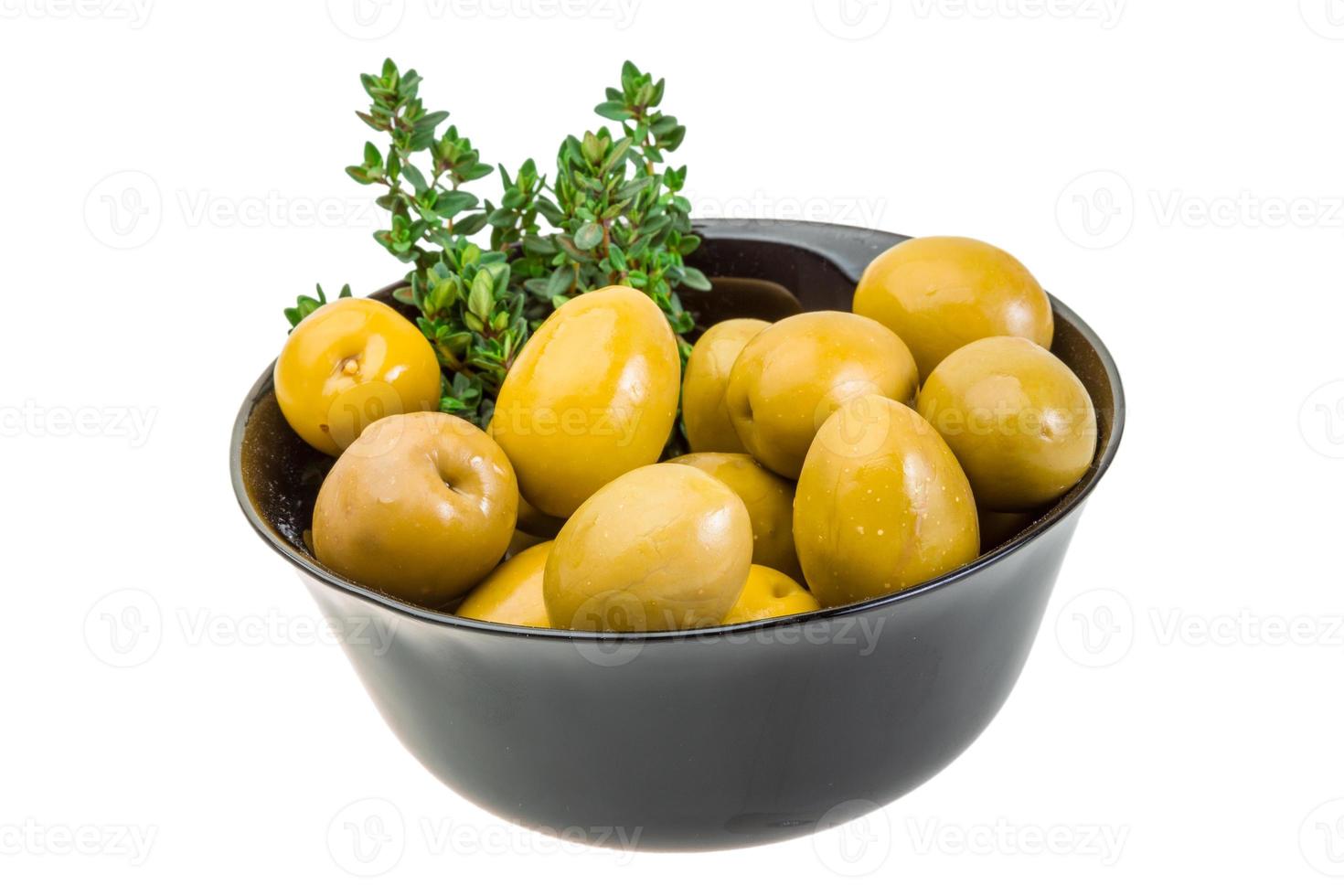 Green gigant olives photo