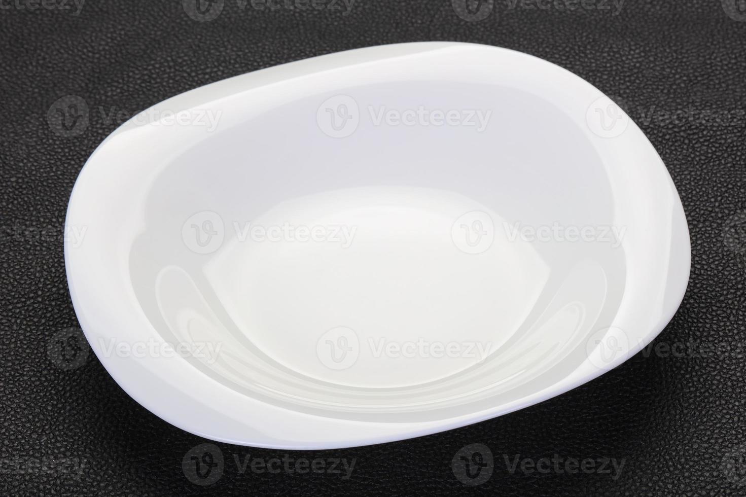 Empty white plate photo