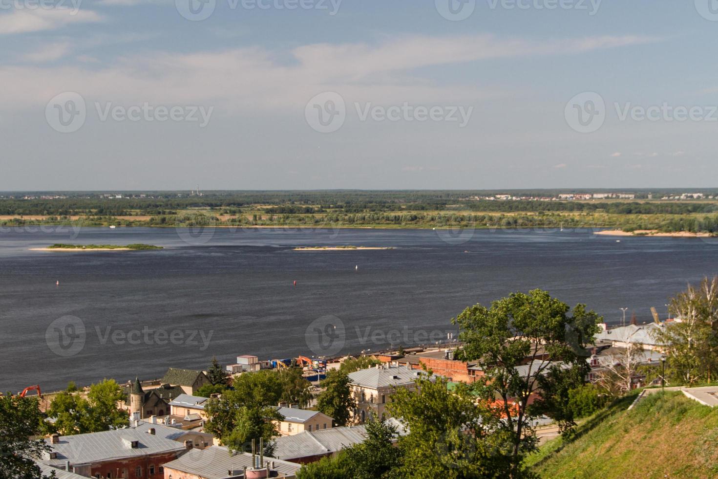 Summer view of historic district of Nizhny Novgorod. Russia photo