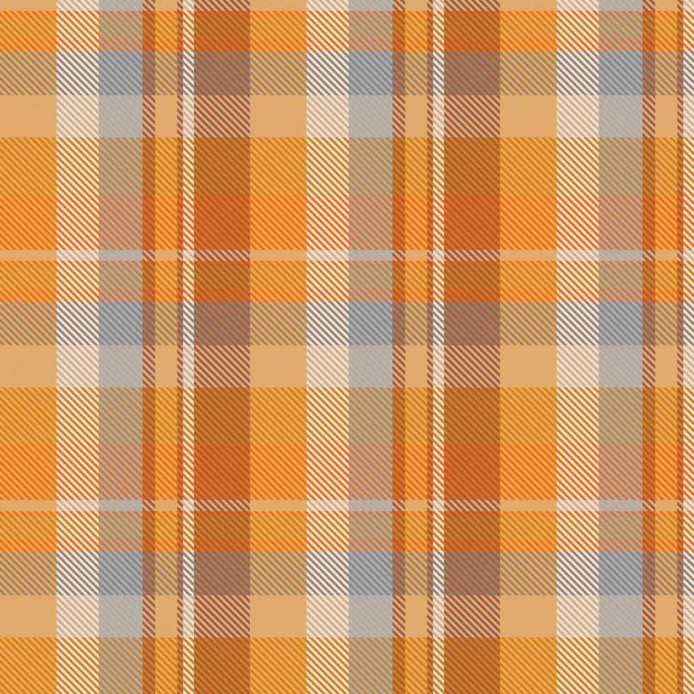 Tartan plaid pattern with texture and warm color. vector