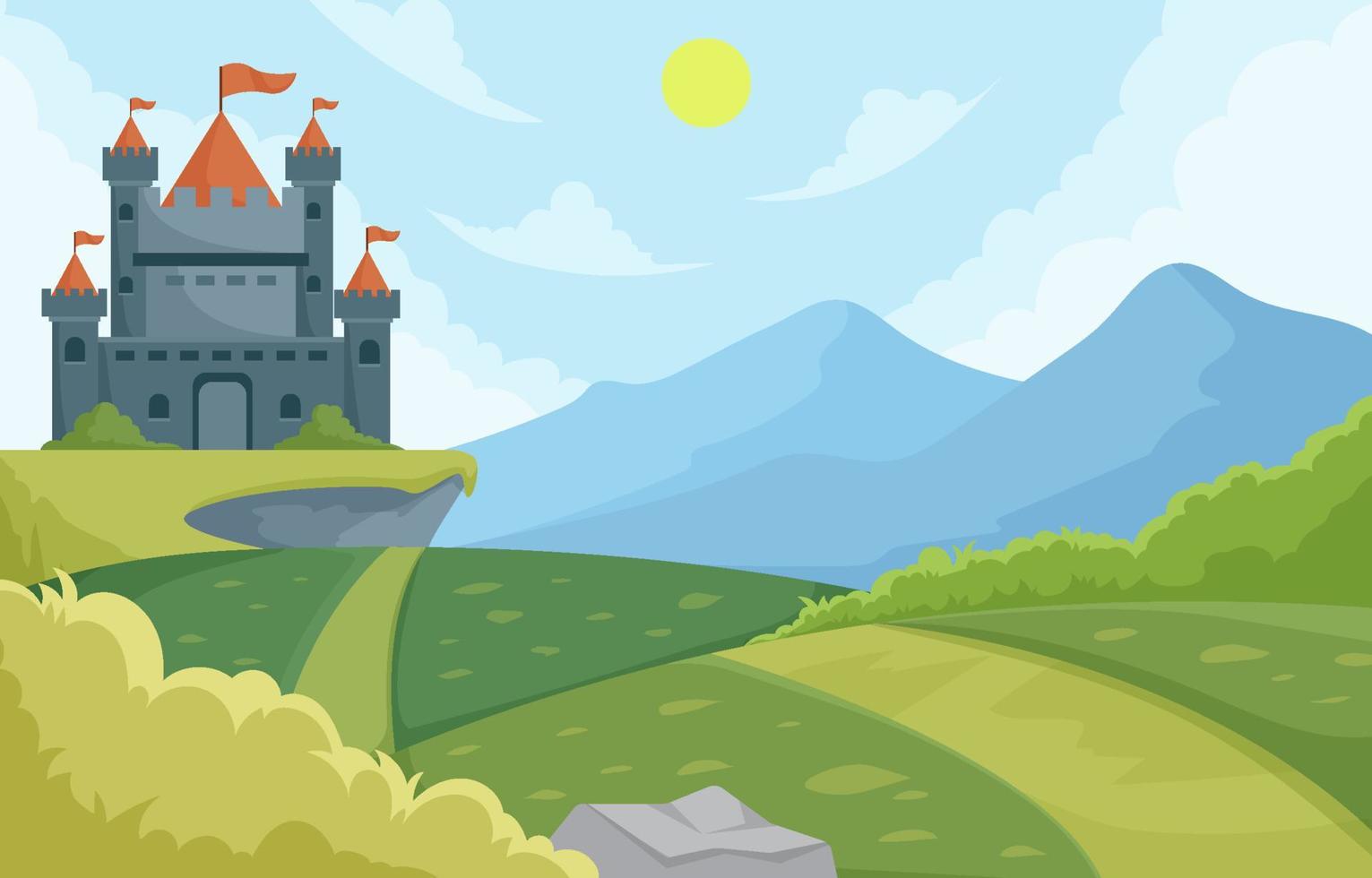 Medieval Kingdom Background vector