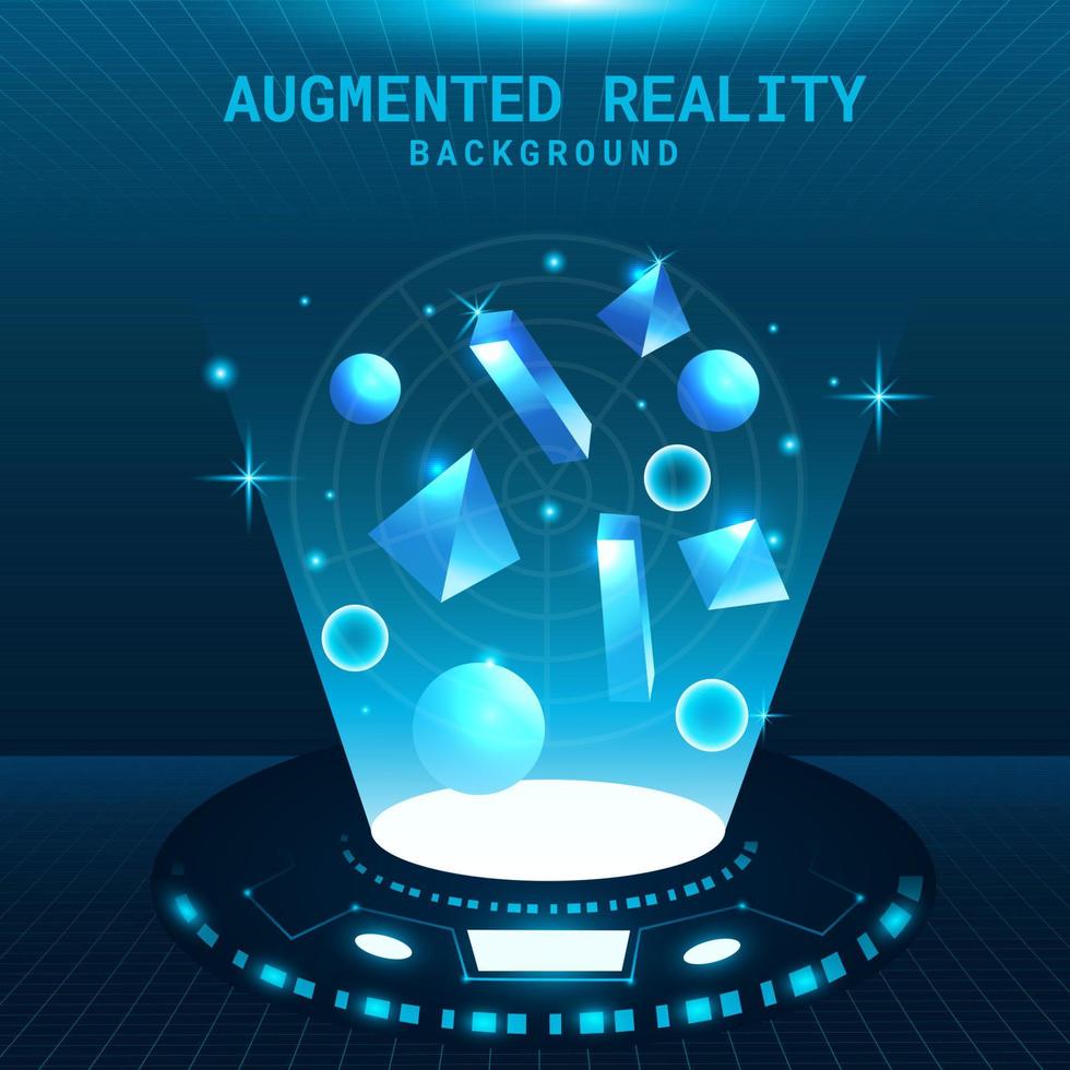 Augmented Reality Concept Background vector