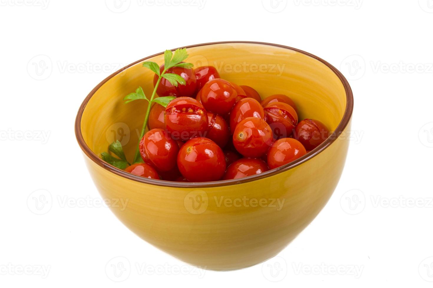 tomate cherry marinado foto