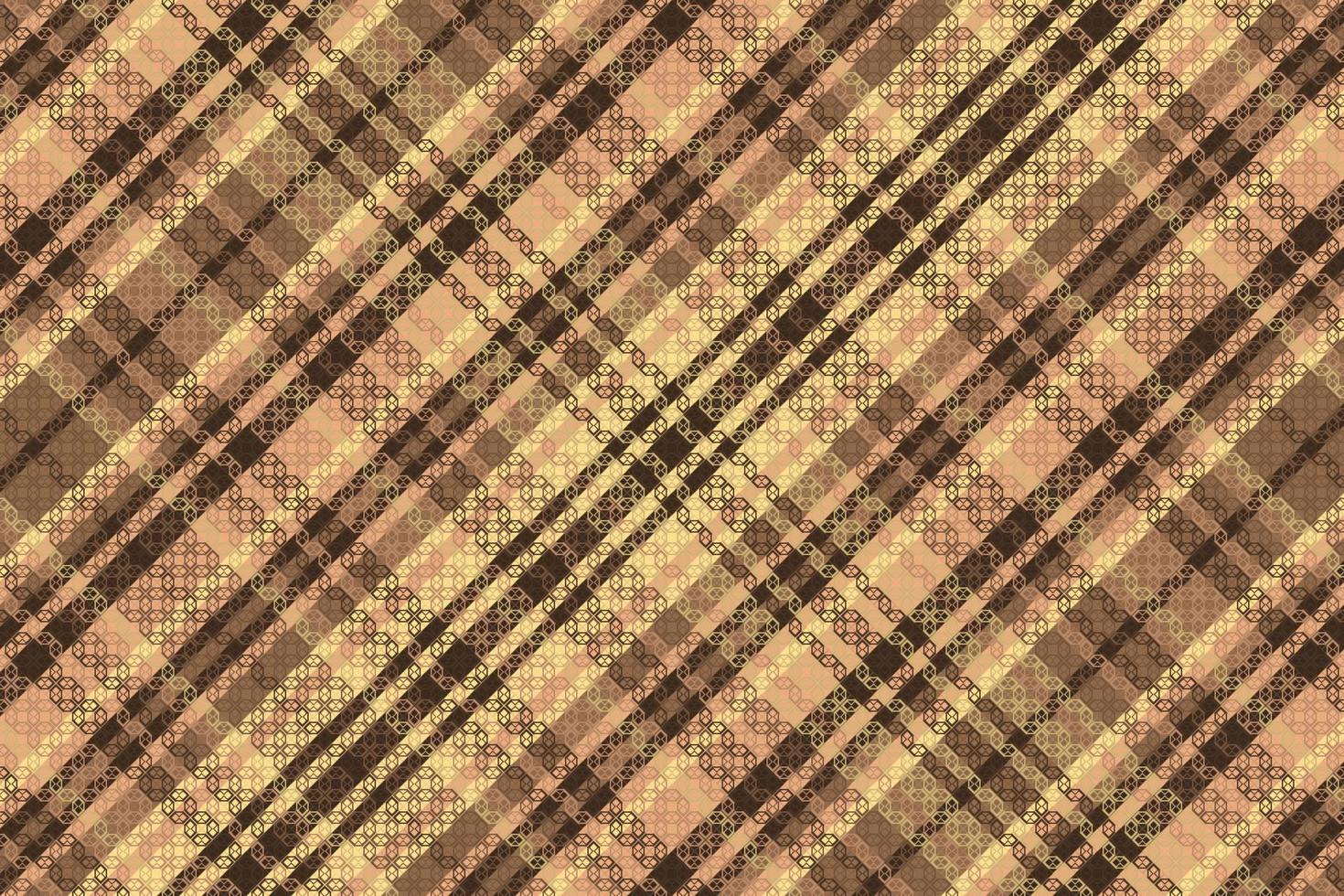 Tartan plaid pattern with texture and warm color. vector