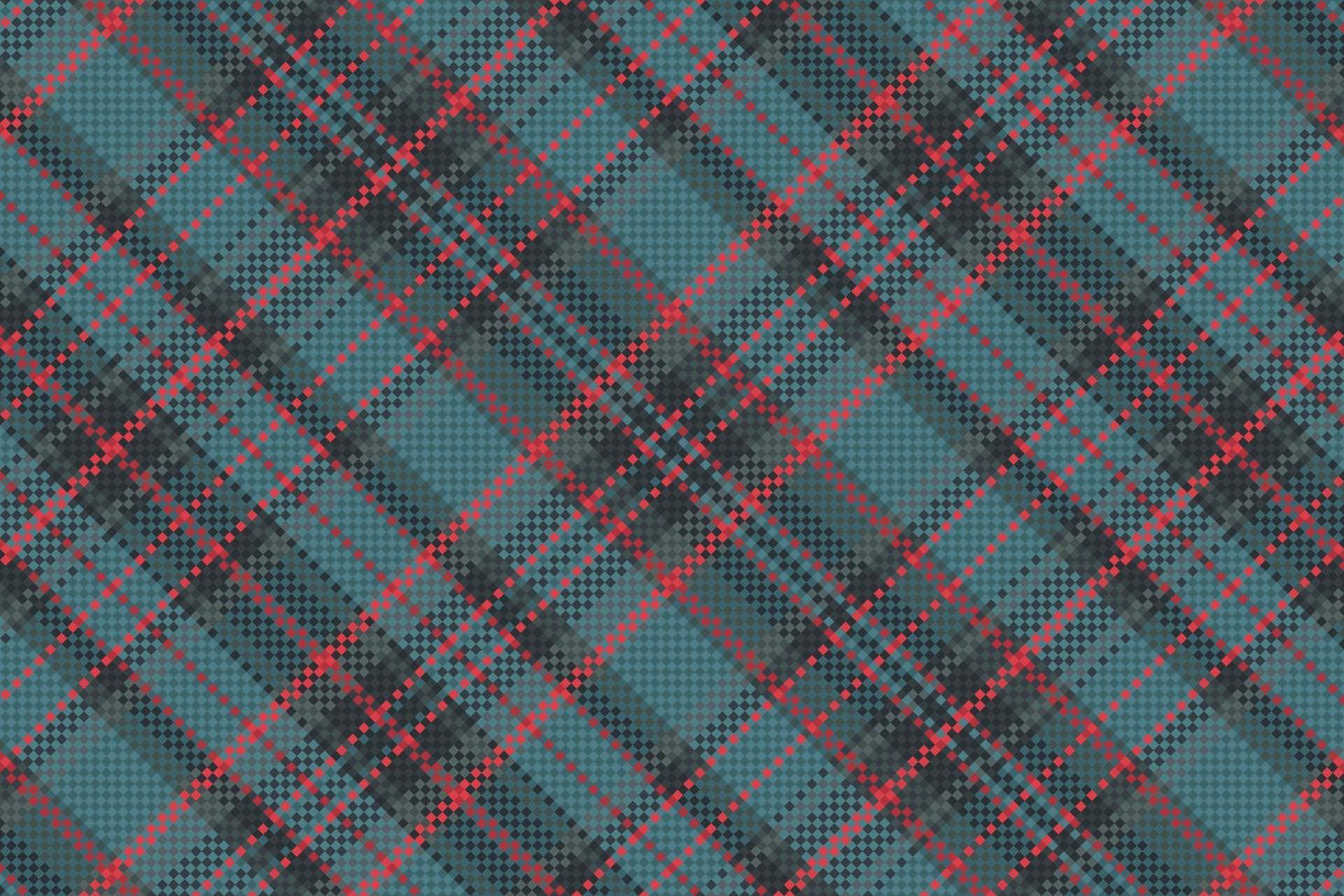 Tartan plaid pattern with texture. vector