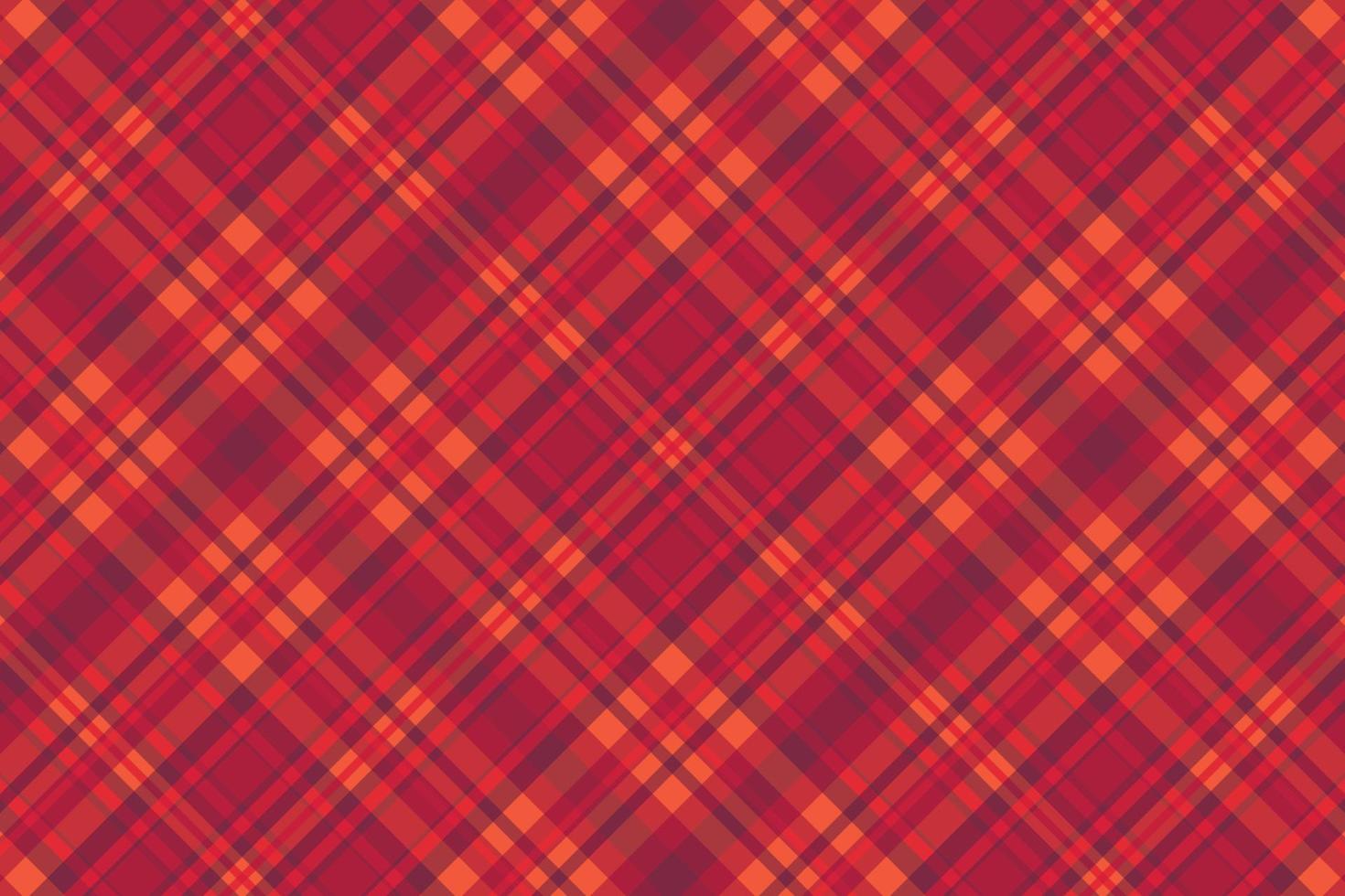 Tartan plaid pattern with texture and warm color. vector