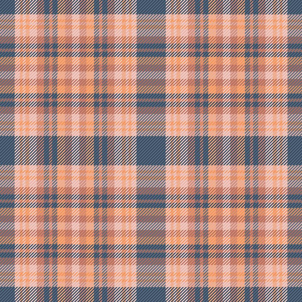 Tartan plaid pattern with texture and warm color. vector