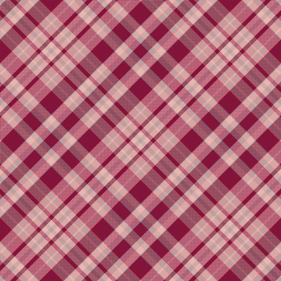 Tartan plaid pattern with texture and warm color. vector