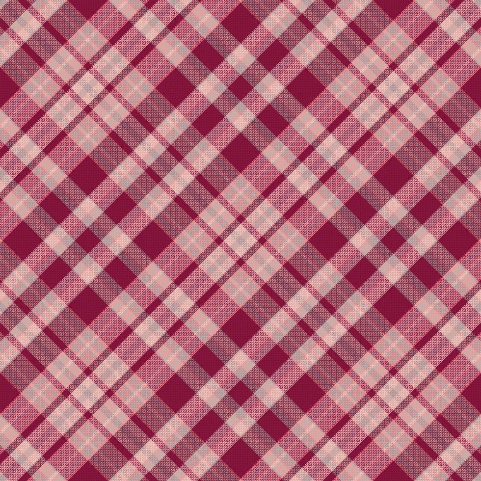 Tartan plaid pattern with texture and warm color. vector