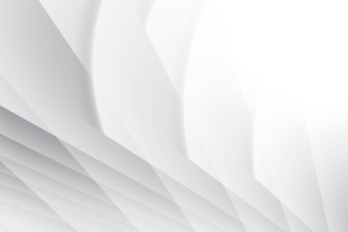 Abstract white and gray color, modern design background with geometric shape. Vector illustration.