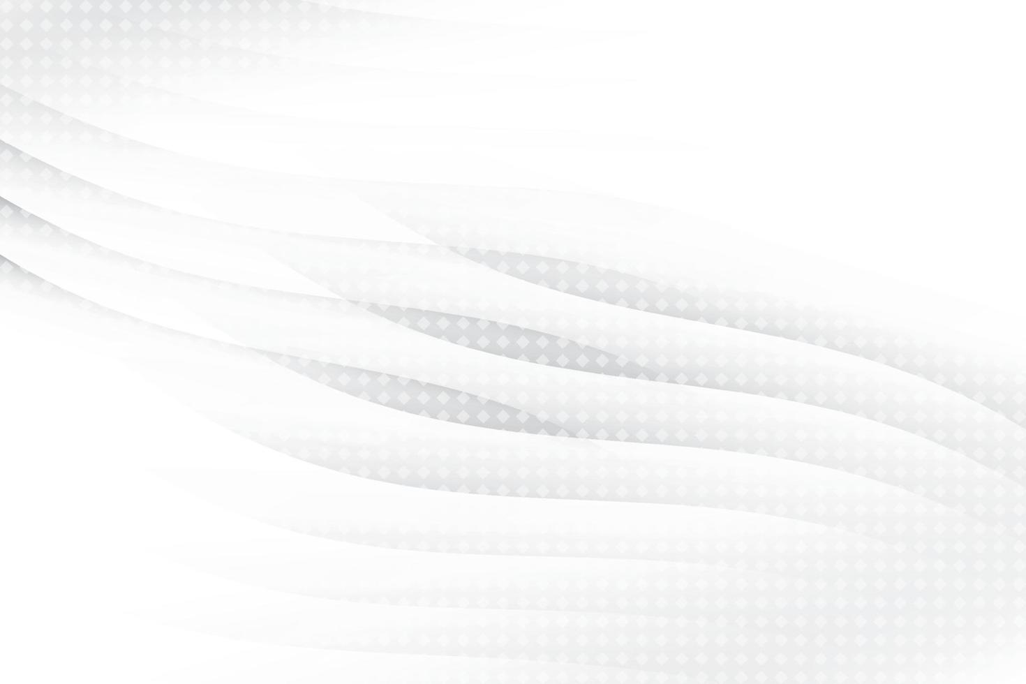 Abstract white and gray color, modern design background with geometric shape. Vector illustration.