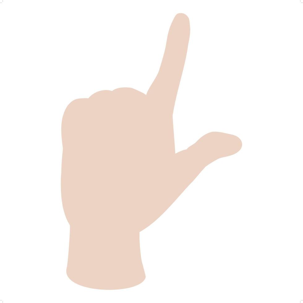 pointing hand icon vector