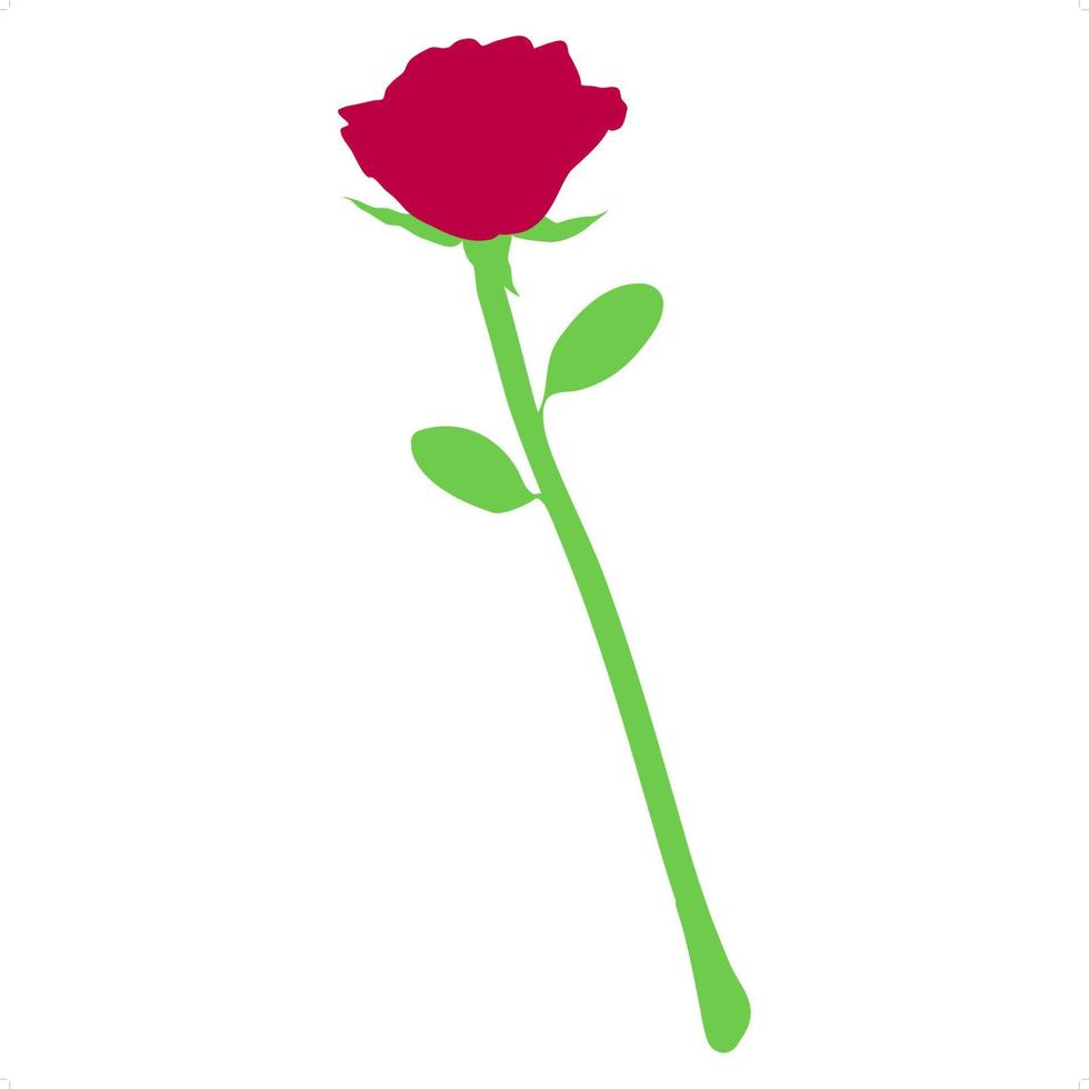 single rose icon vector