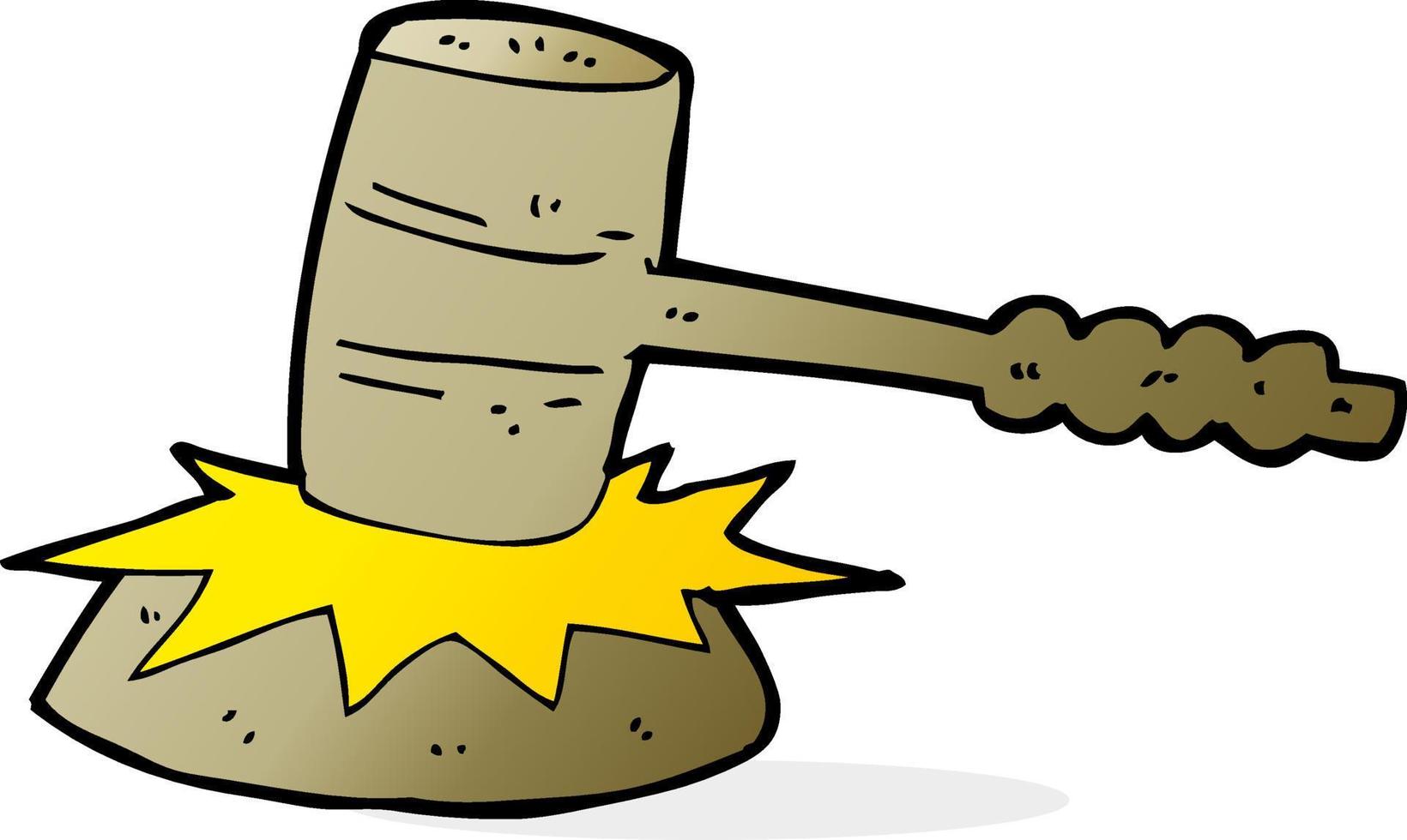 cartoon gavel banging 8412800 Vector Art at Vecteezy