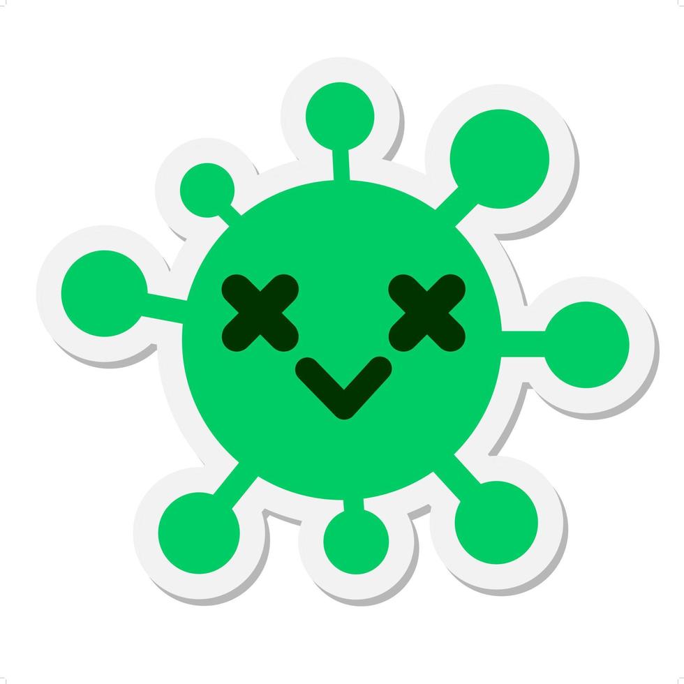 dead bird virus sticker vector
