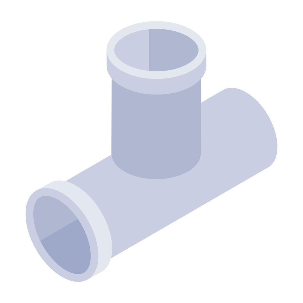 Trendy isometric icon of pipe vector