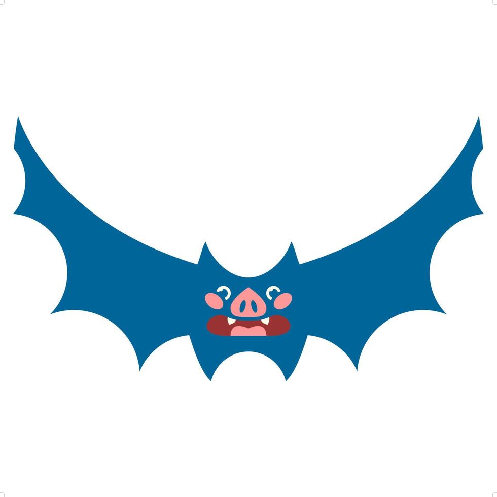 cute halloween bat vector