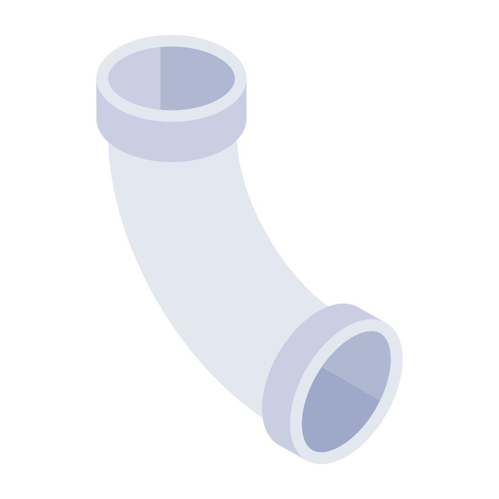 Trendy isometric icon of pipe vector