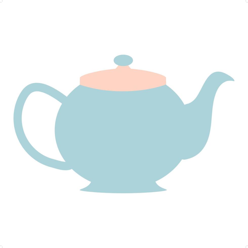 cute teapot icon vector