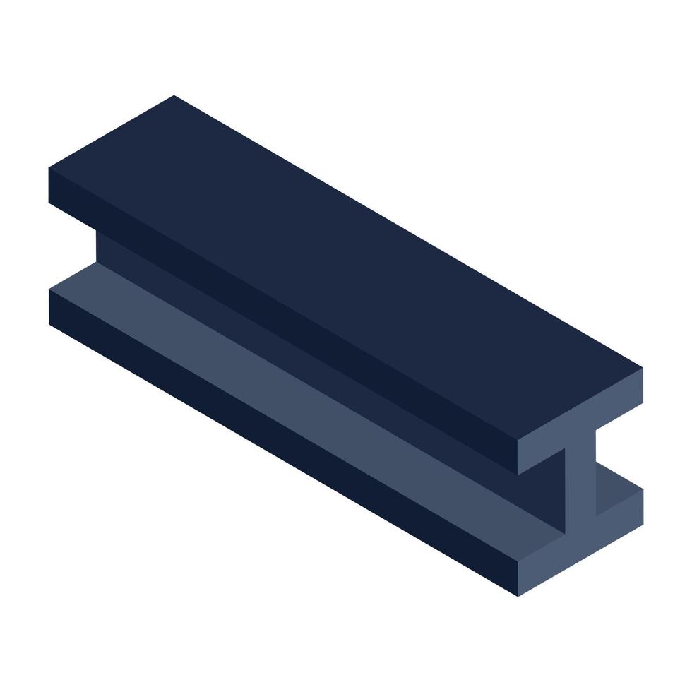 An isometric vector design of steel beam