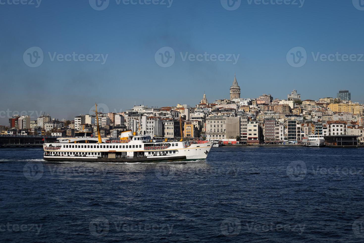 Galata Tower and Galata District in Istanbul, Turkey photo