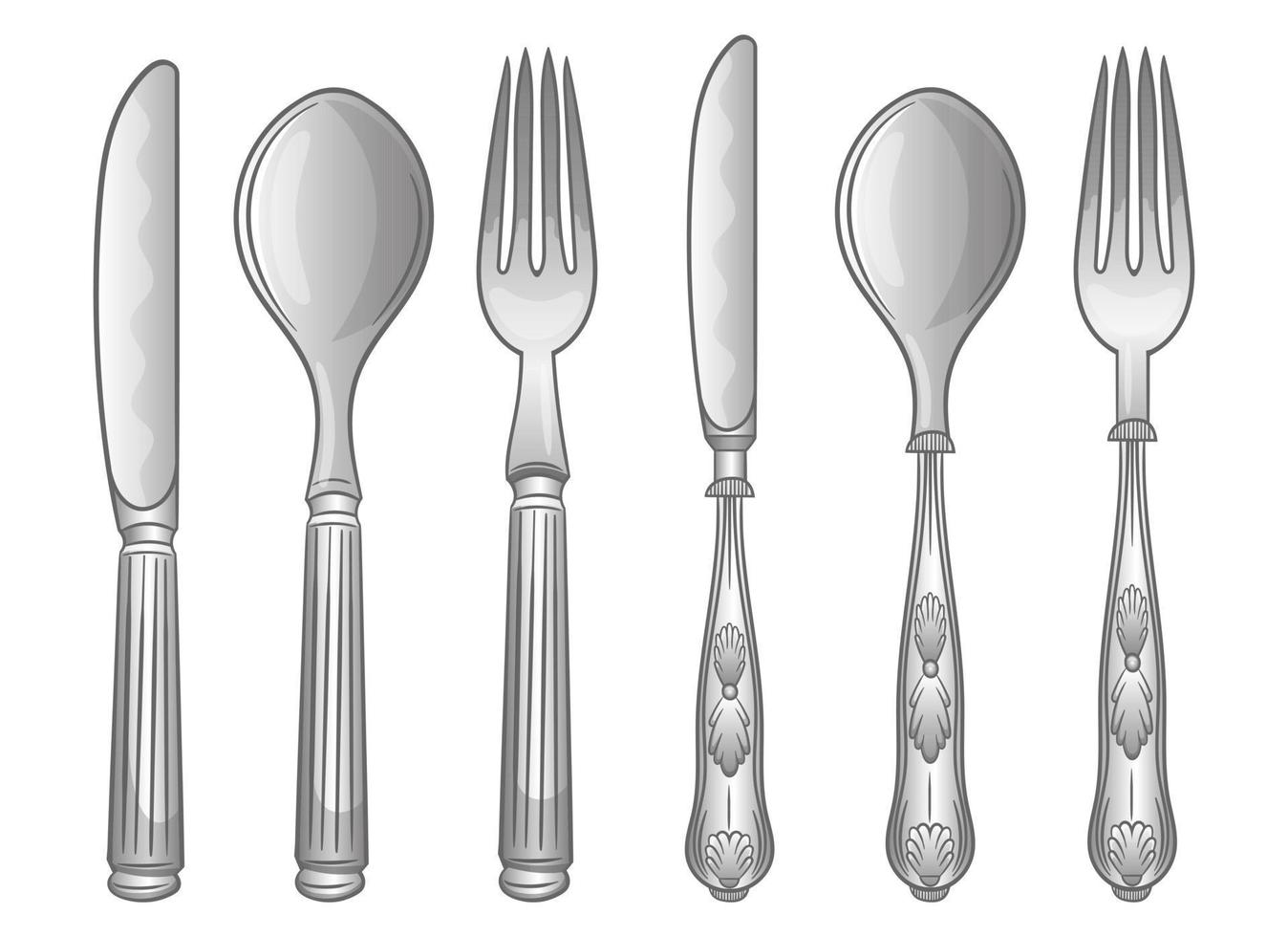 Cutlery vector design illustration isolated on white background