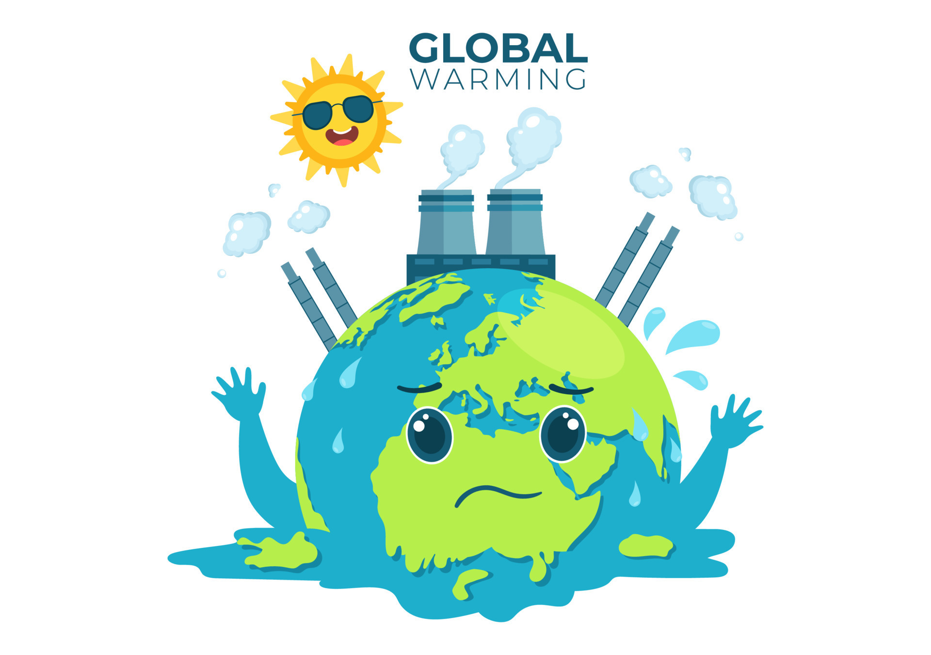 Global Warming Cartoon Style Illustration with Planet Earth in a Melting or Burning State and Image Sun to Prevent Damage to Nature and Climate Change 8414445 Vector Art at Vecteezy Global Warming Cartoon Style Illustration with Planet Earth in a Melting or Burning State and Image Sun to Prevent Damage to Nature and Climate Change 8414445 Vector Art at Vecteezy