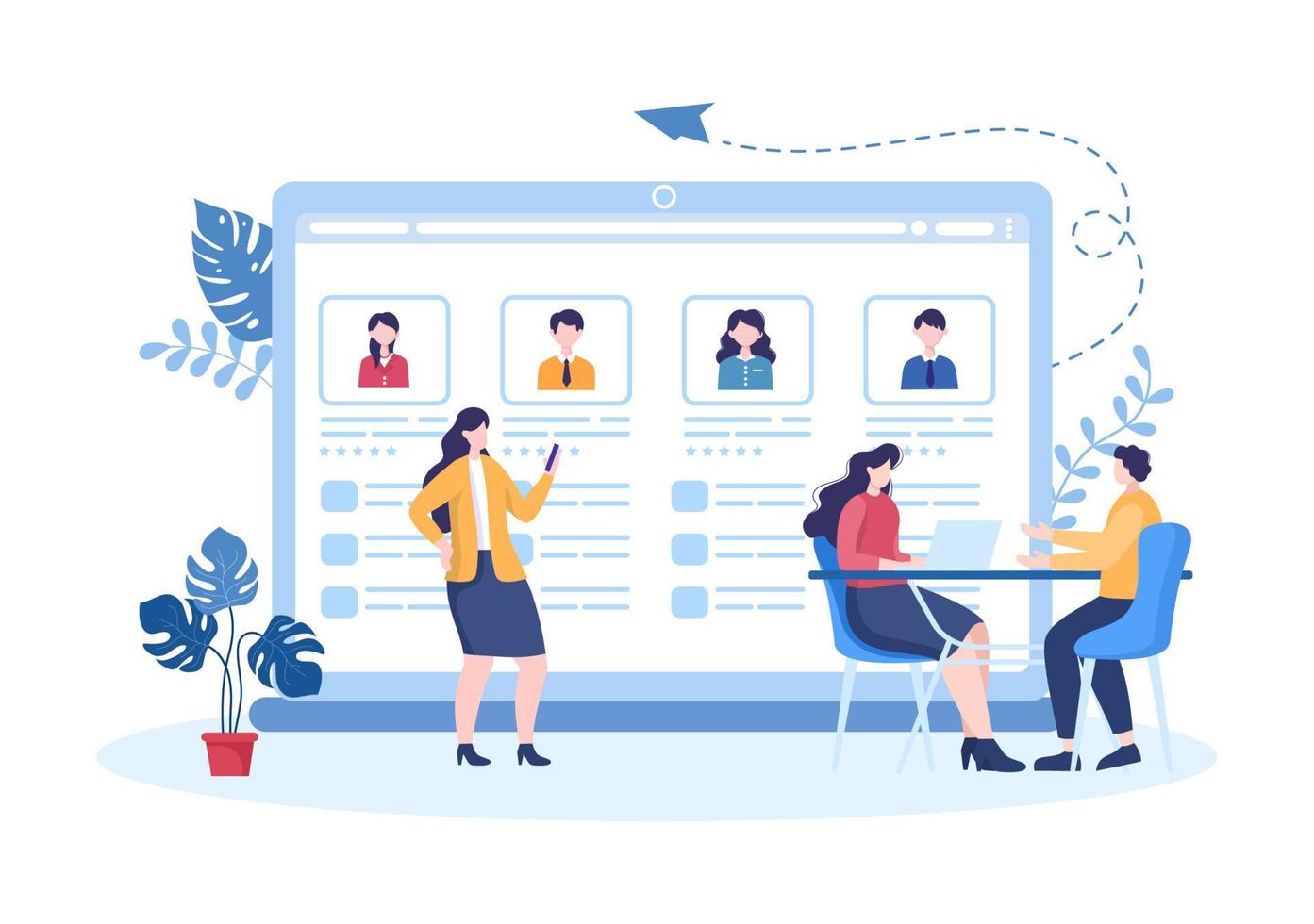 Employment Agency for Recruitment or Placement Job Service with Skilled