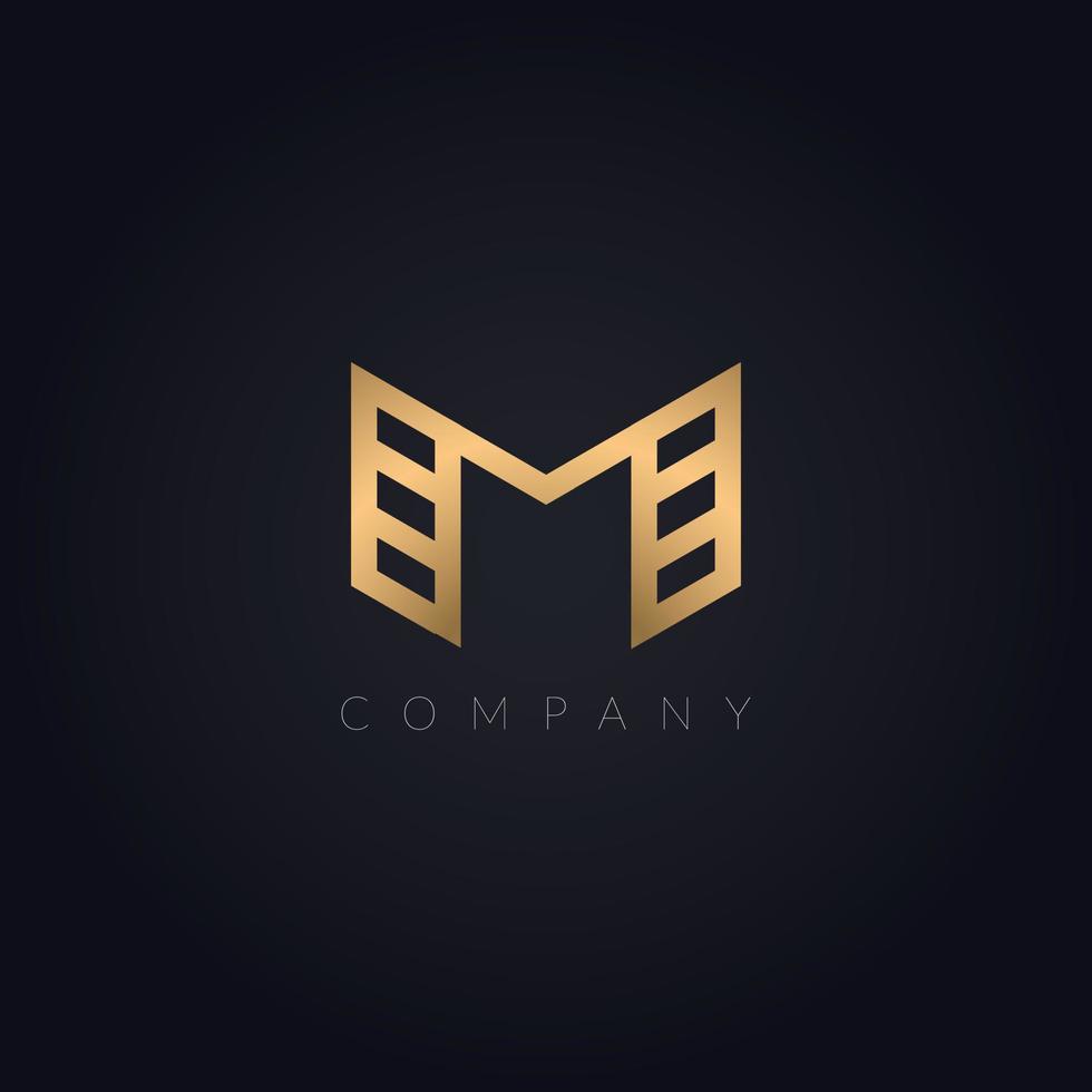 Luxury Letter M Logo. M Logotype For Elegant and Stylish Fashion