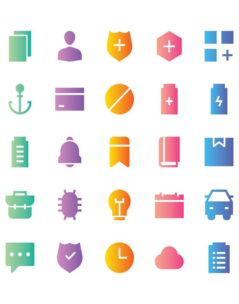 User Interface 2 Icon Set 30 isolated on white background vector
