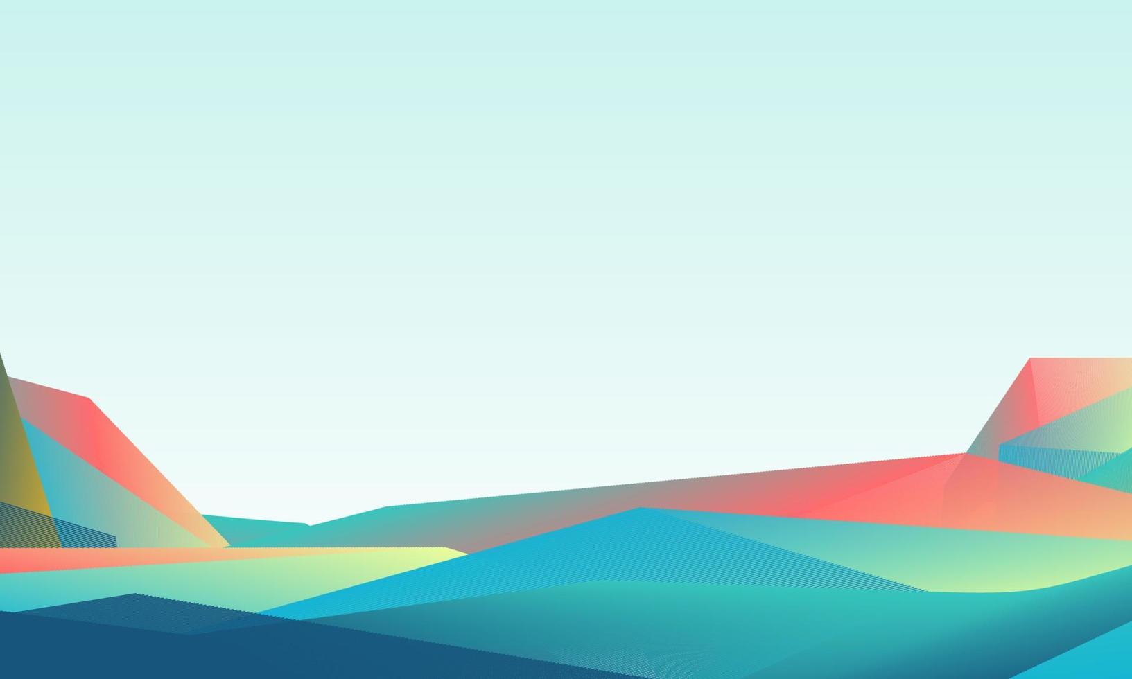 Modern abstract colourful landscape background vector