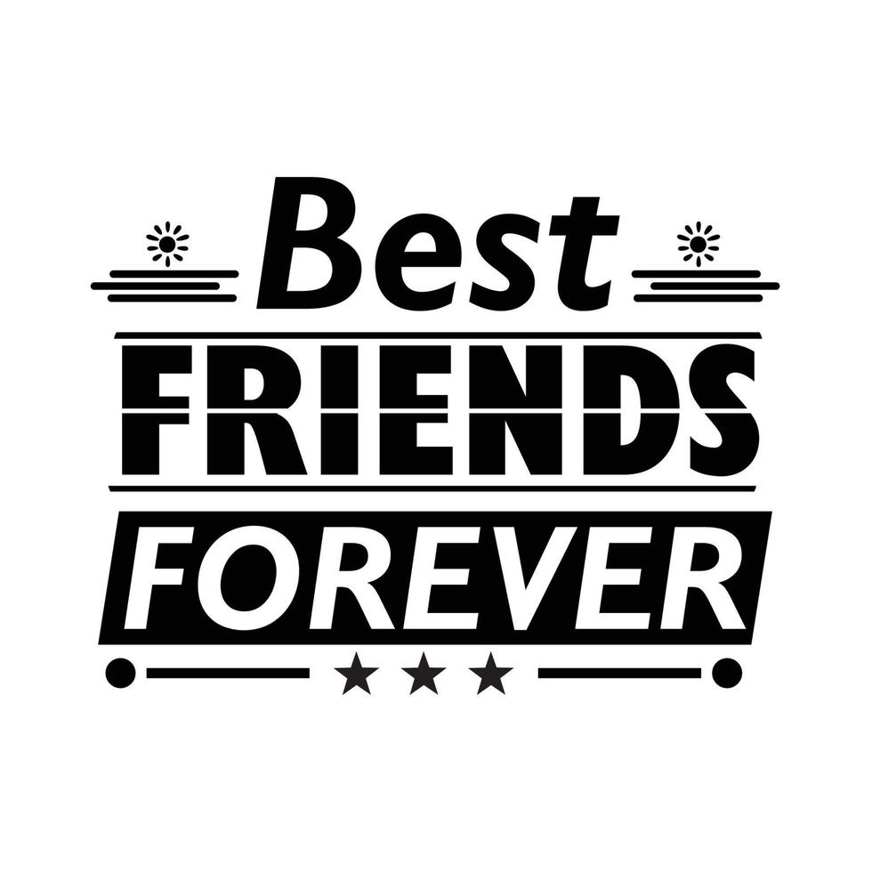 Best Friends Forever Quotes, Lettering quote 8415302 Vector Art at ...