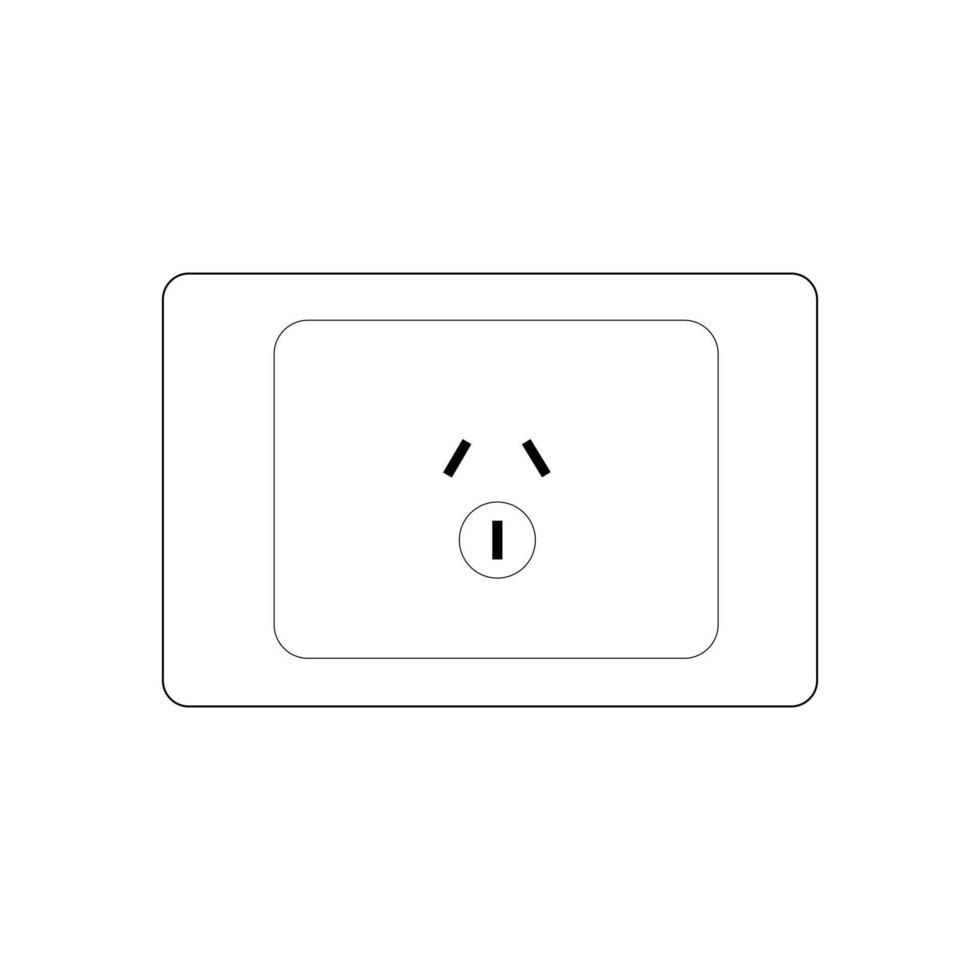 Power plug Socket Outlet type I, vector