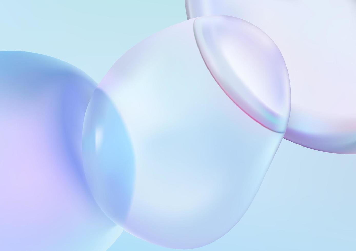 Abstract background with  bubble spheres . Mockup illustration . Realistic vector illustration