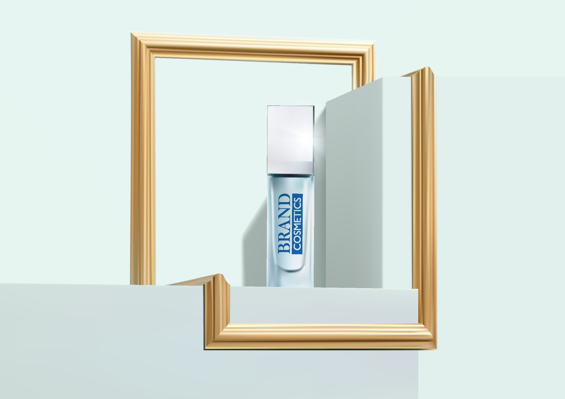 Beauty product ads on golden frame abstract background . blue wallpaper . cosmetic product ad, luxury packaging 8415593 Vector Art at Vecteezy Beauty product ads on golden frame abstract background . blue wallpaper . cosmetic product ad, luxury packaging 8415593 Vector Art at Vecteezy
