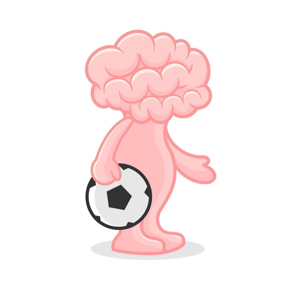 Cartoon Brain Vector Art illustration