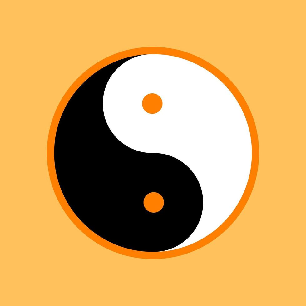 Yin Yang Vector Art  illustration