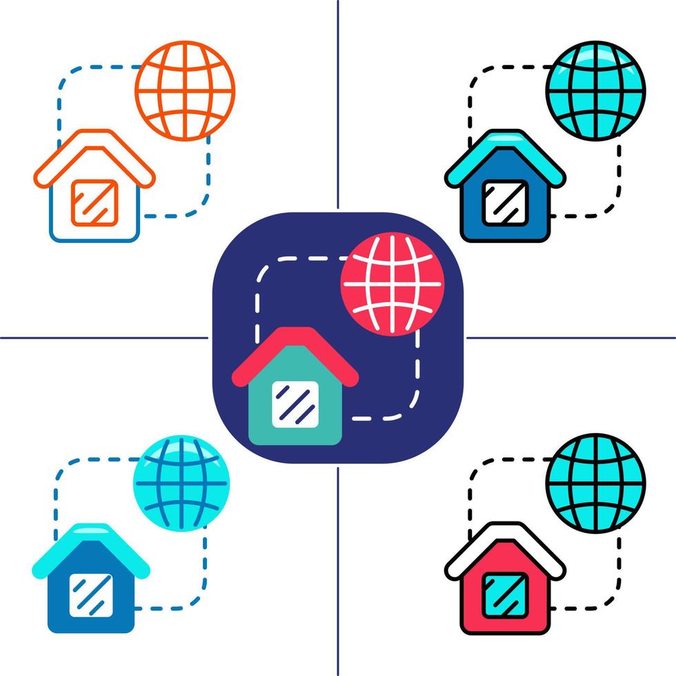 wifi connection in flat design style vector