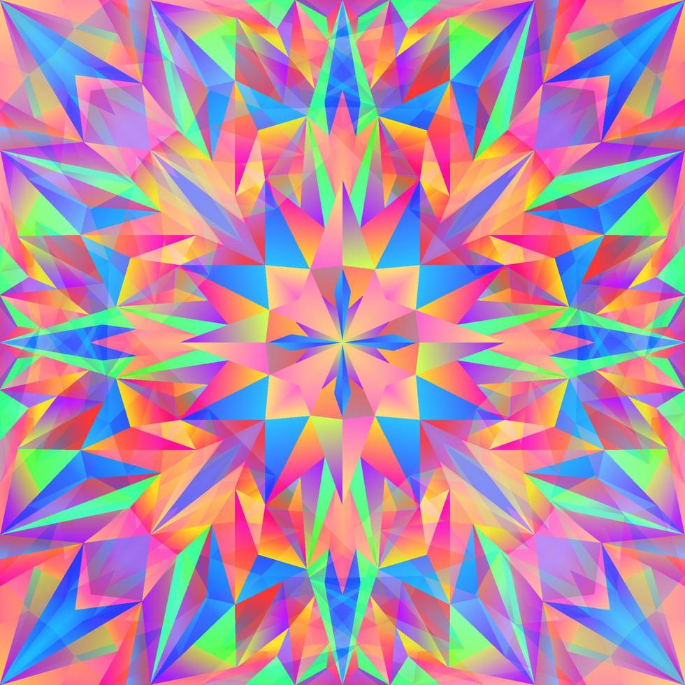 Fractal Kaleidoscope Background vector