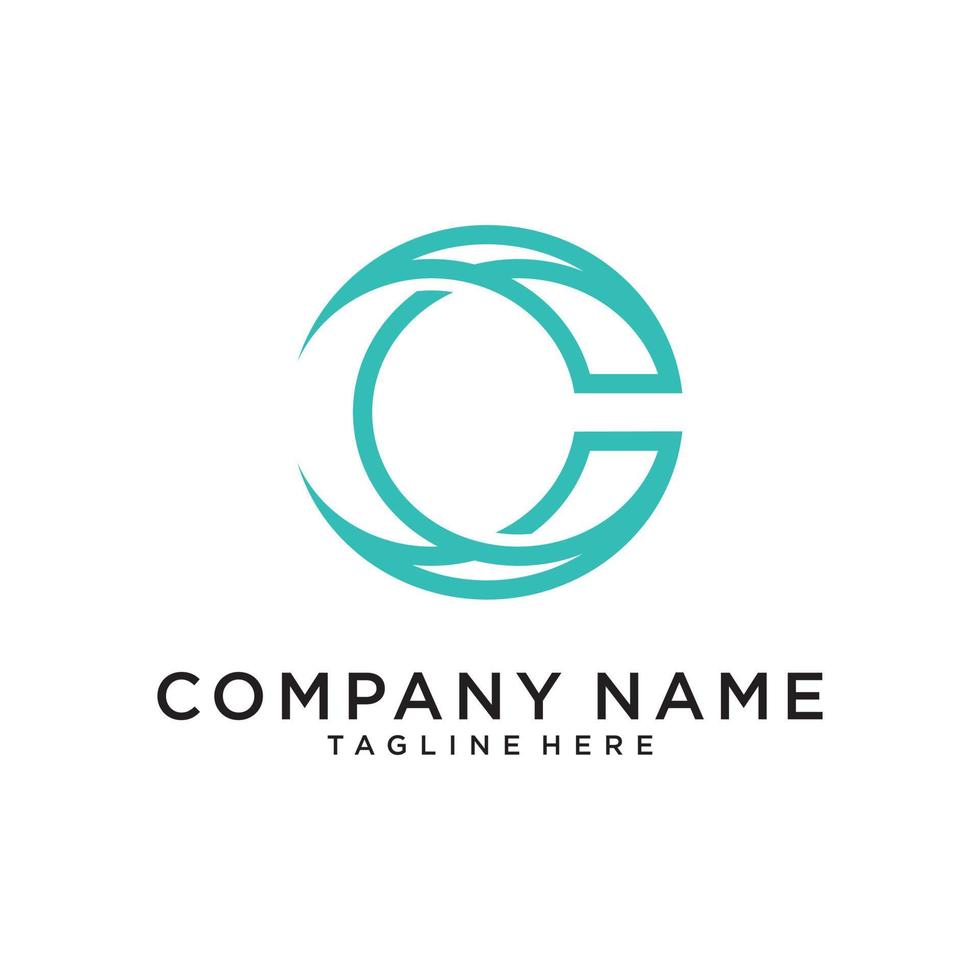 Letter C logo design concept. vector