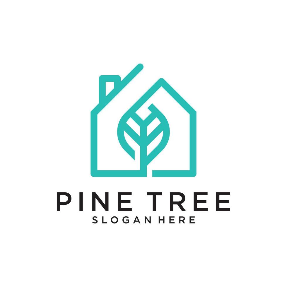 Pine tree icon illustration isolated vector sign symbol.