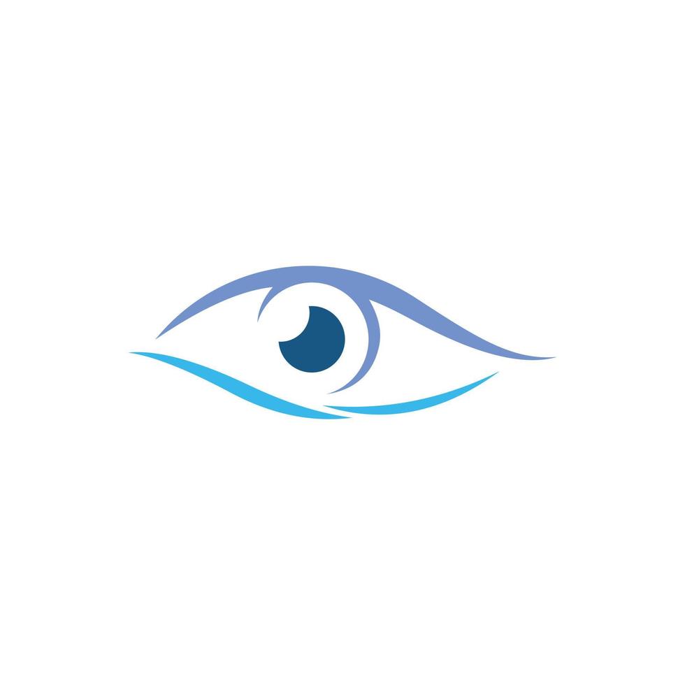 diseño del logotipo vectorial de la visión de la salud ocular. vector