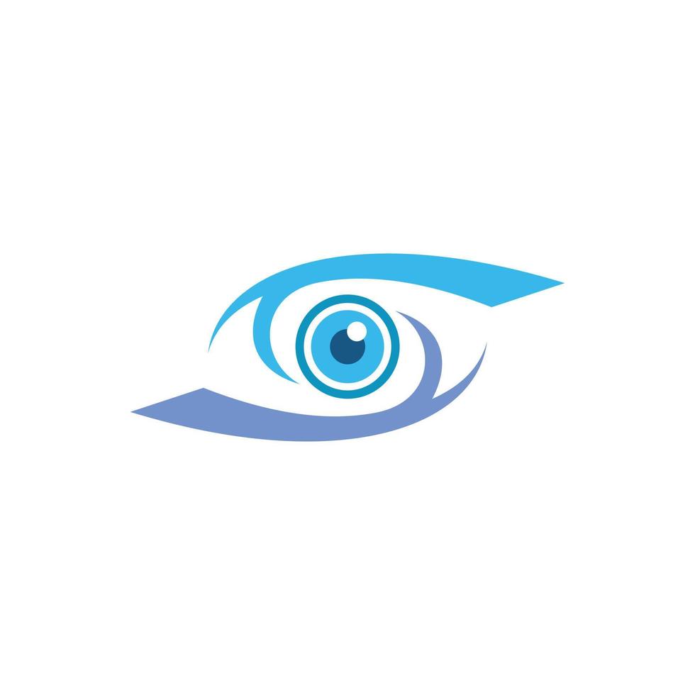 diseño del logotipo vectorial de la visión de la salud ocular. vector